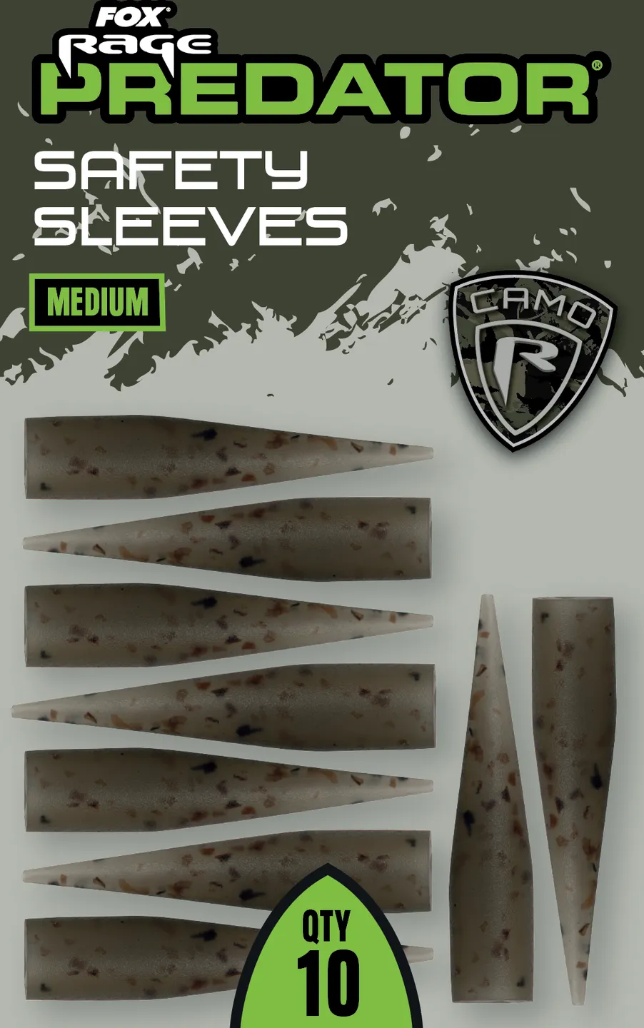 Fox Rage Predator Camo Safety Sleeves 10 Medium