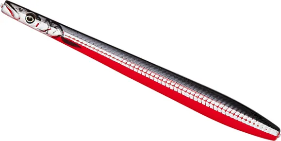 Savage Gear Line Thru Sandeel Nail 12cm 26g Black/Red