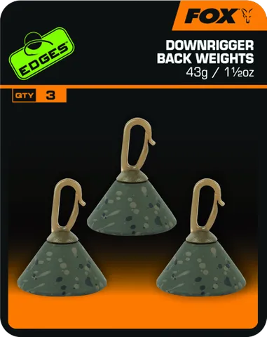 Fox Edges Downrigger Back Weights Sinkers 43g 3pcs
