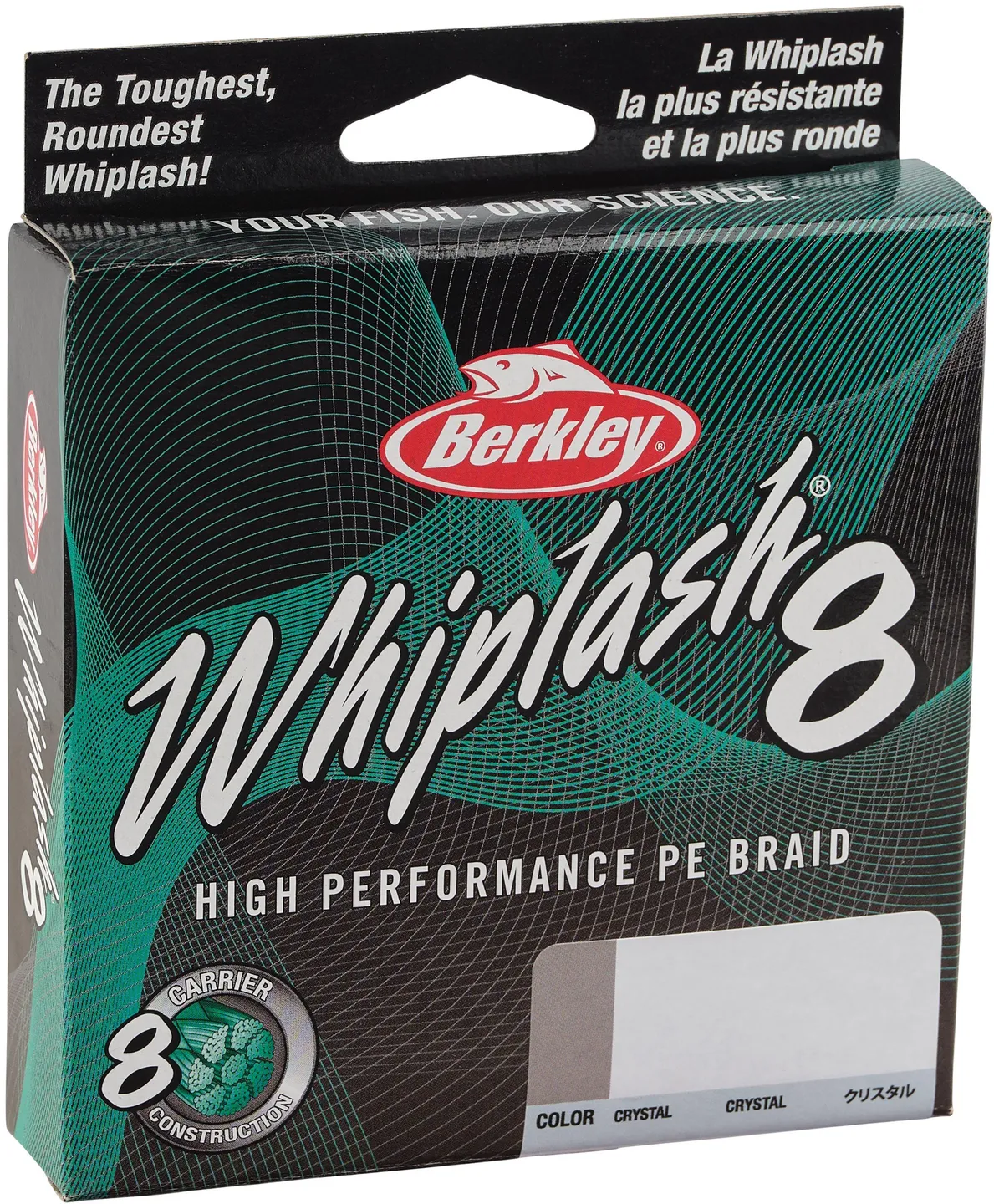 Berkley Whiplash 8 Braided Line 150m 0.12mm 17.5kg Crystal