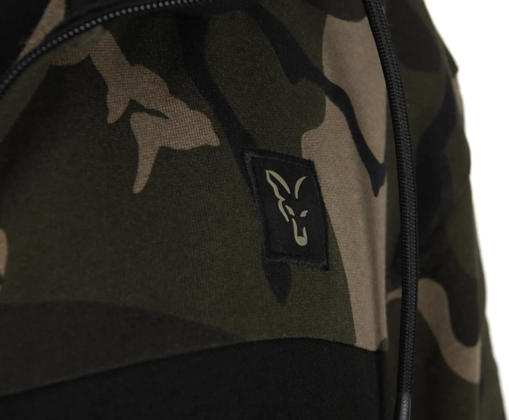 Fox LW Black/Camo Split Zip Hoody 3XL