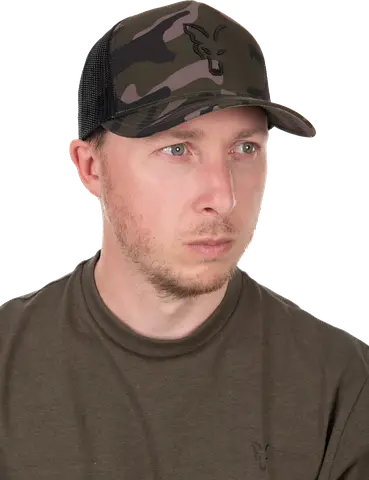 Fox Black Camo Trucker Cap Polyester