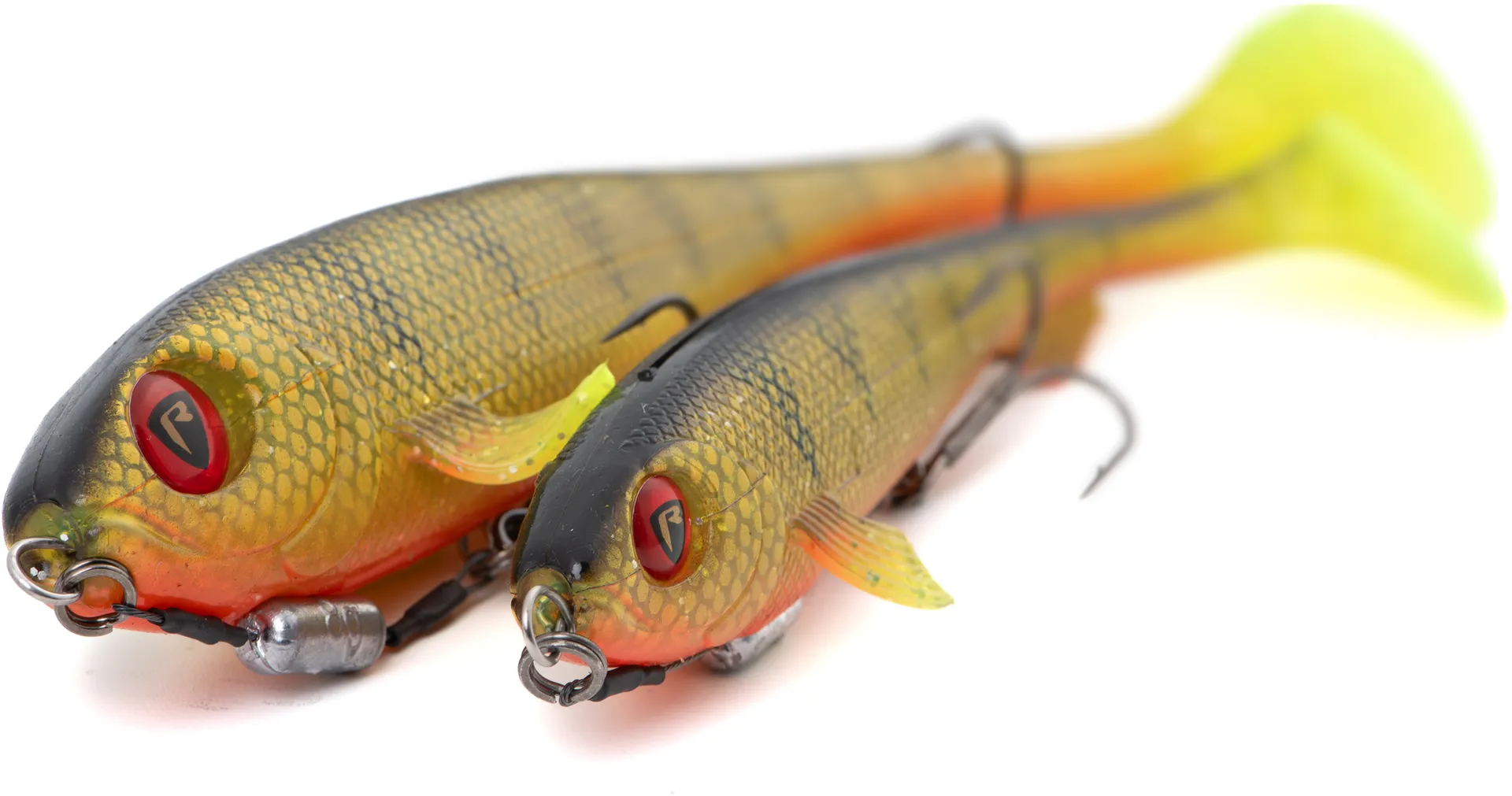Fox Rage Super Slick Shad Loaded 18cm 49g UV Natural Perch