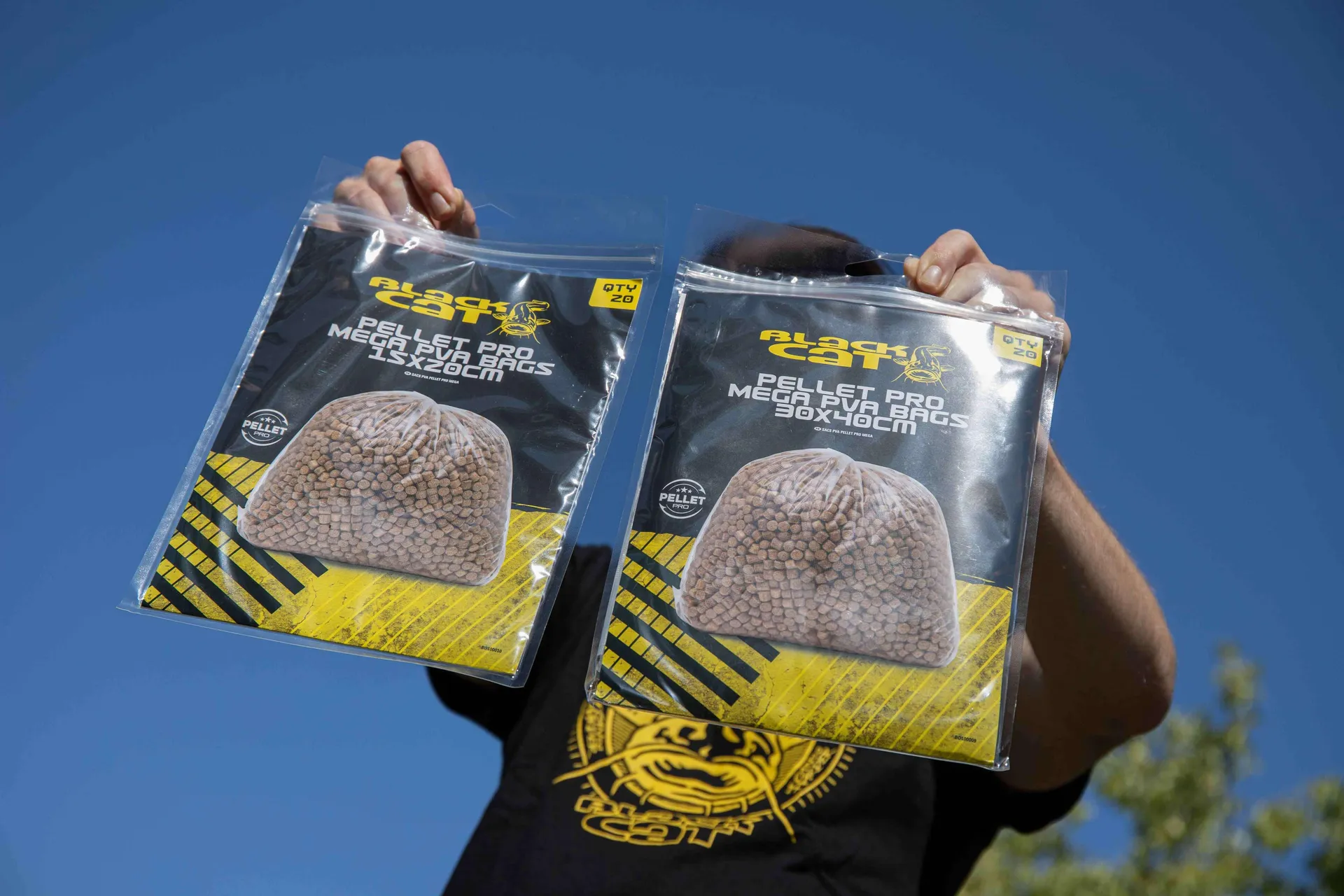 Black Cat Pellet Pro Mega PVA Bags 15x20