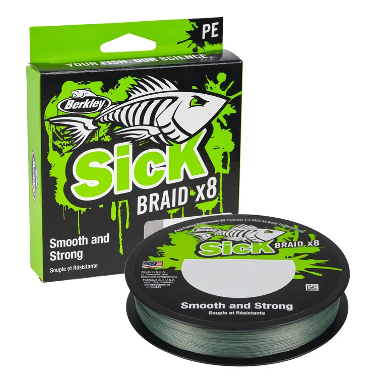 Berkley Sick Braid - 0.19mm, 150m, 18kg, Moss Green