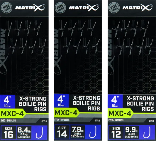 Matrix MXC-4 Ready-Made Rigs Size 14 10cm PTFE Coated Hook Lengths