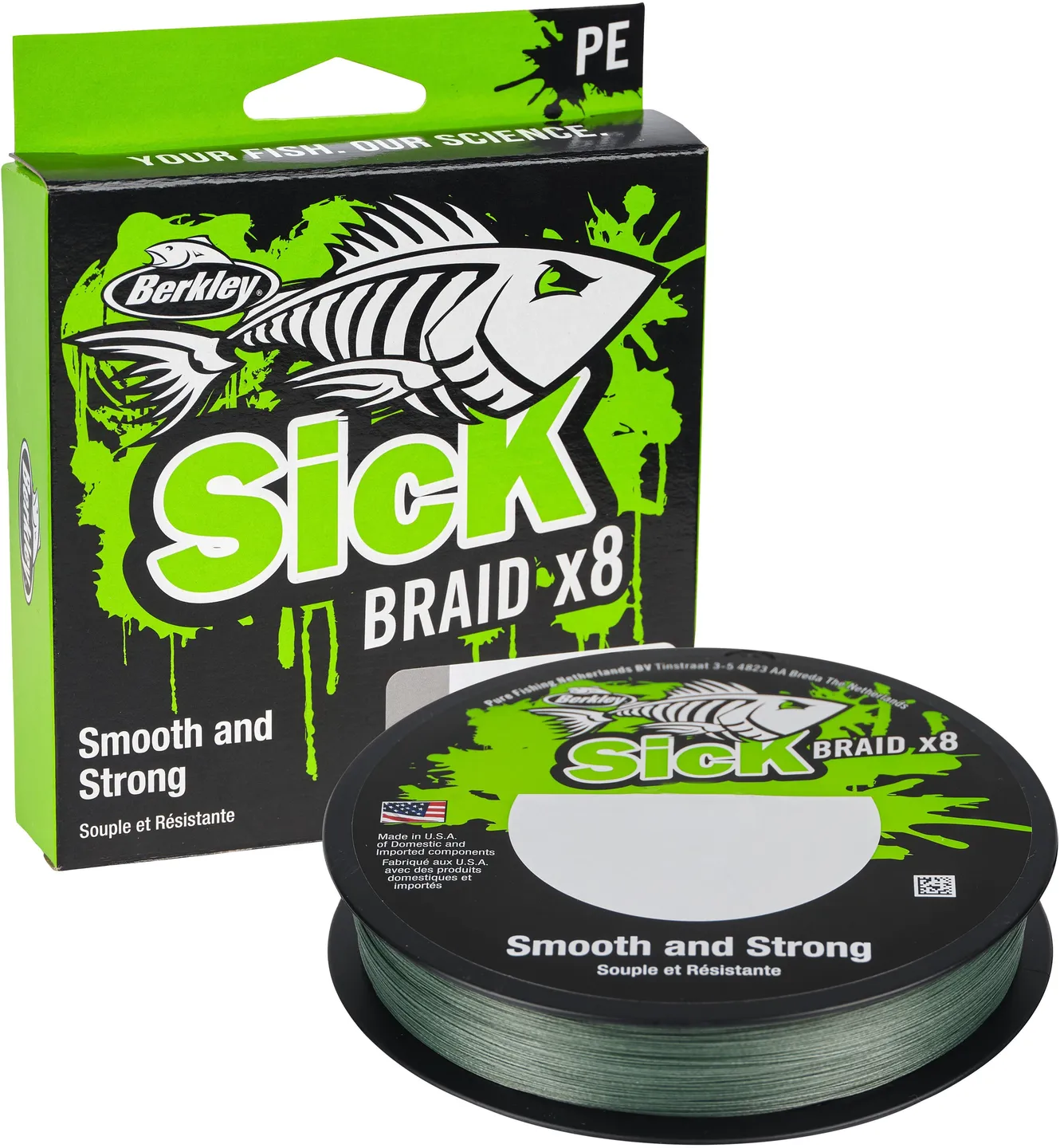 Berkley Sick Braid 150m 38.1kg 0.33mm 8 Red