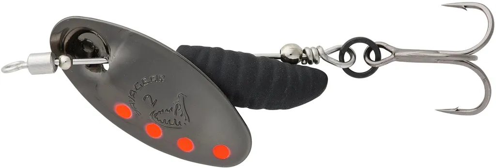 Savage Gear Grub Spinners 2.2g Black Red Black