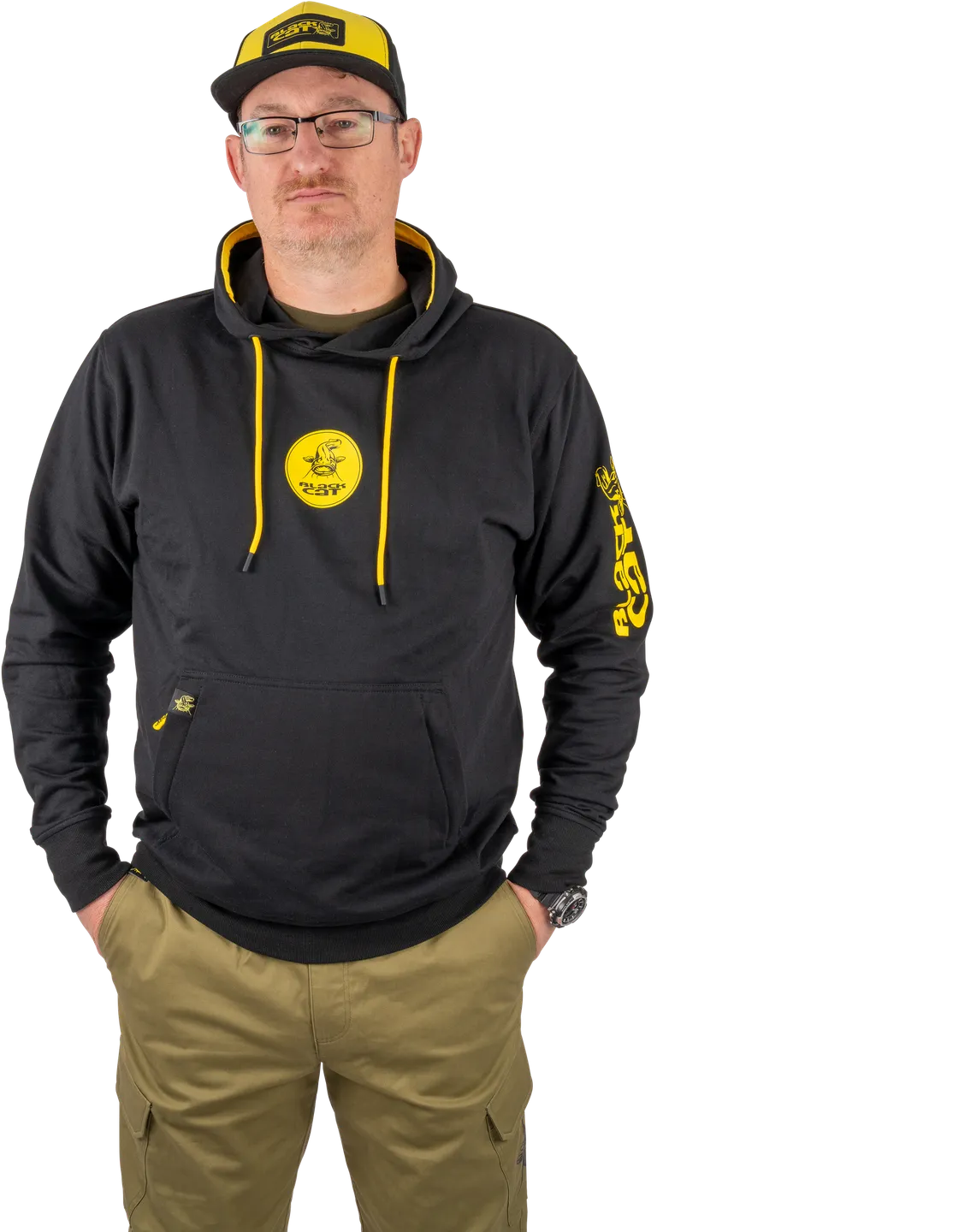 Black Cat Black Hoody XXL