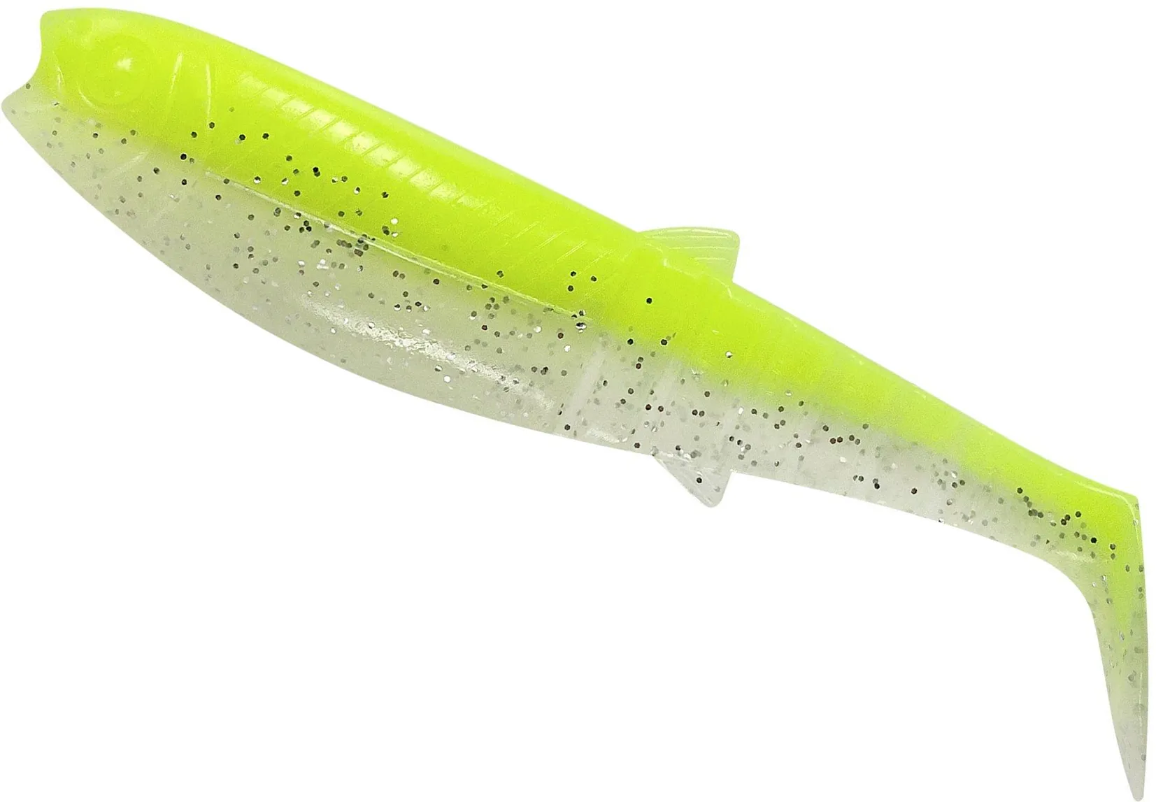 Savage Gear Cannibal Shad 6.8cm 3g Fluorescent Yellow Glow