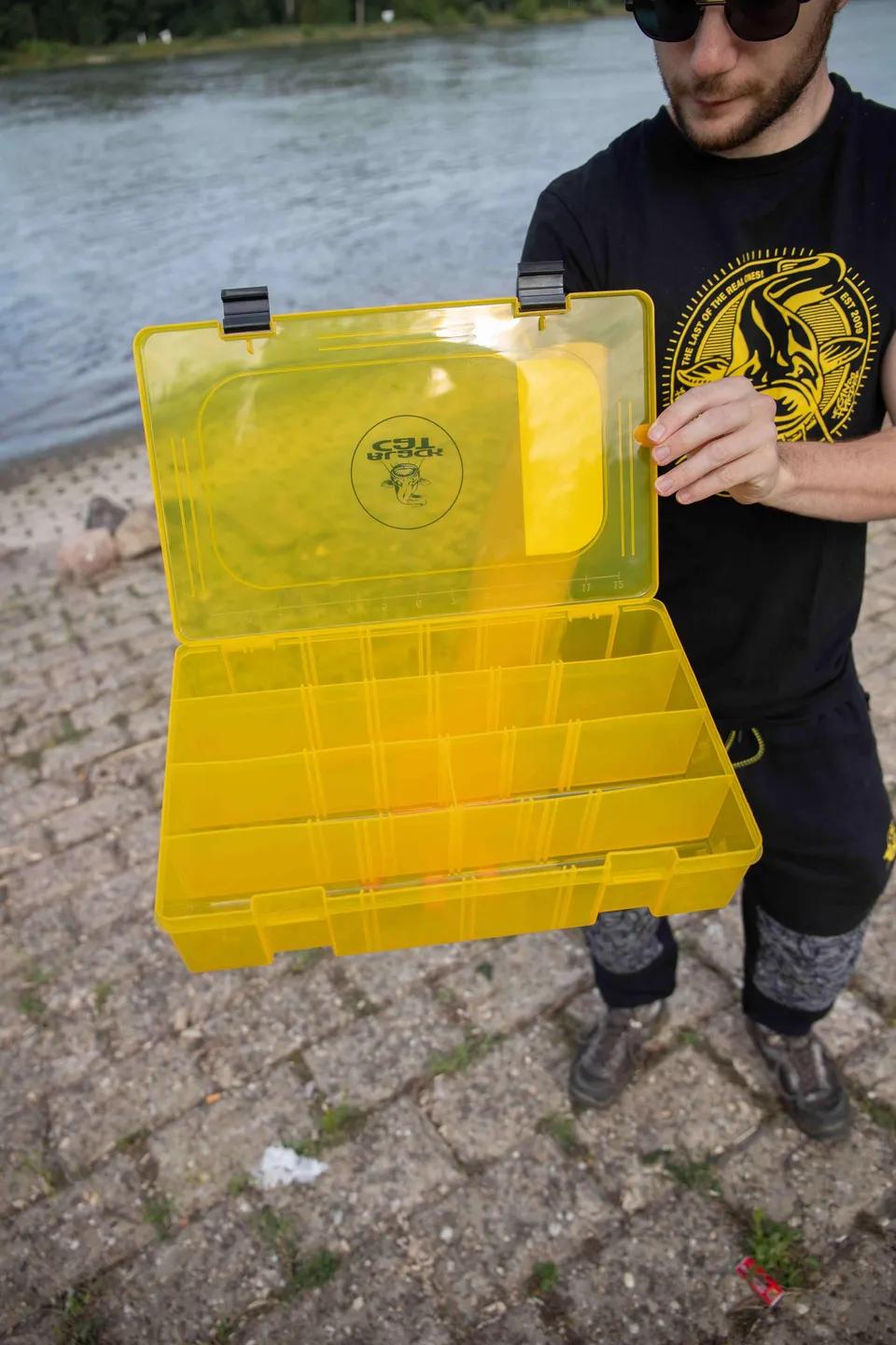 Black Cat Sectioned Rig Bits Box 4compartments 22x15.5x6cm Plastic