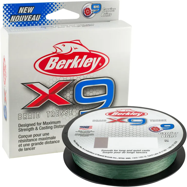 Berkley x9 Braid 0.43mm 150m 45.3kg Low-Vis Green