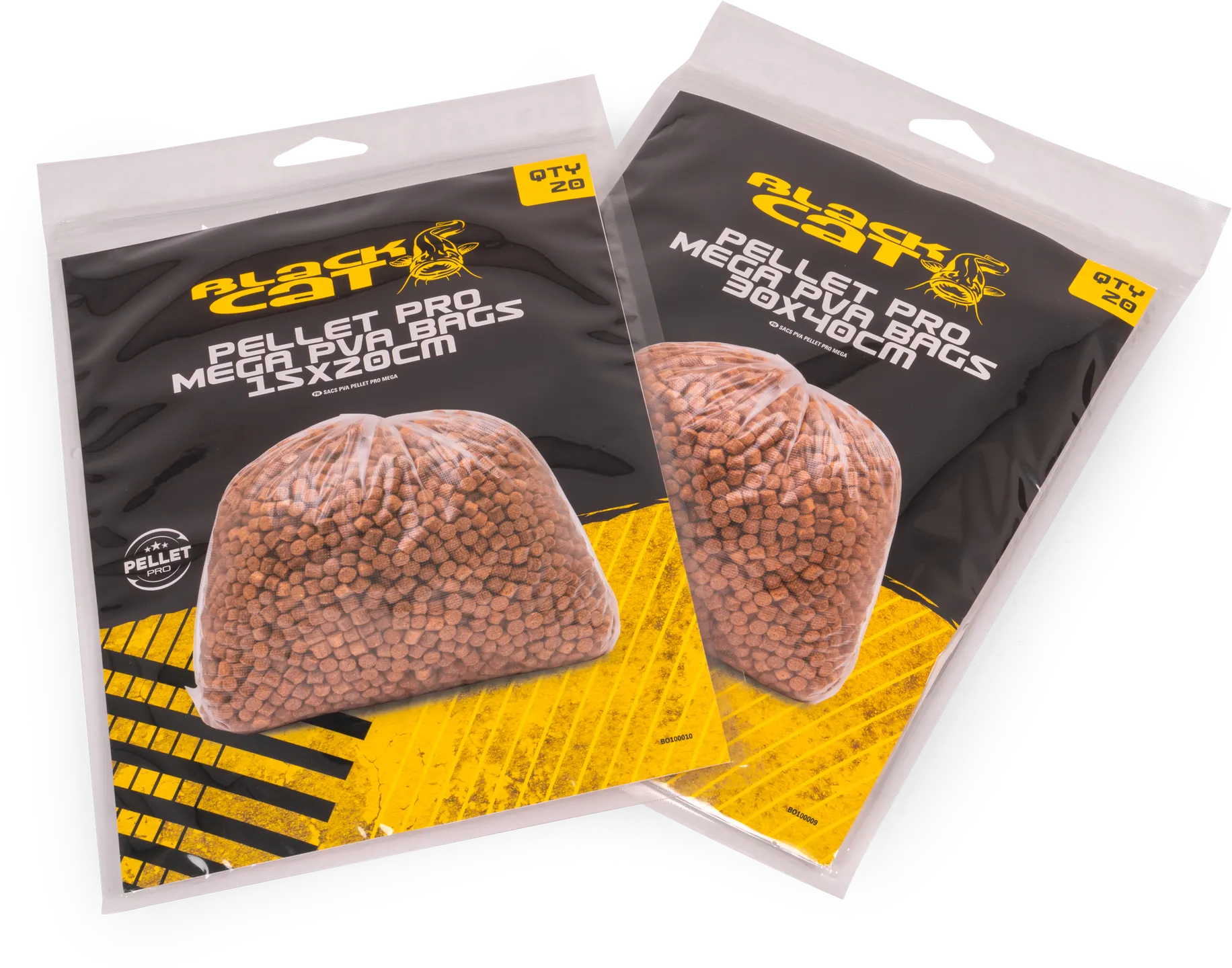 Black Cat Pellet Pro Mega PVA Bags 15x20