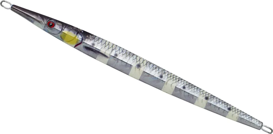 Savage Gear 3D Needle Jig 15cm 40g Glow Zebra