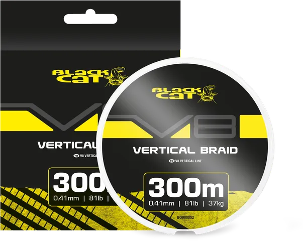 Black Cat V8-Line 0.41mm 37kg 300m Green/Yellow