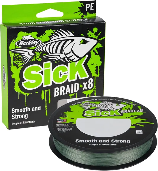 Berkley Sick Braid 150m 23.6kg 0.23mm 8 Moss Green