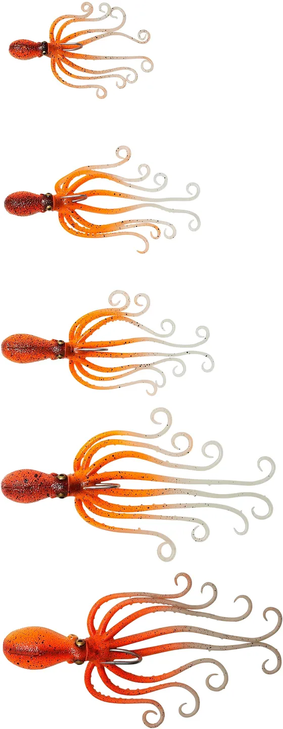 Savage Gear 3D Octopus 20cm 185g Sinking Brown Glow