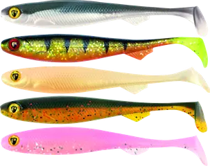 Fox Rage Slick Shad 5pcs 9cm Mixed UV