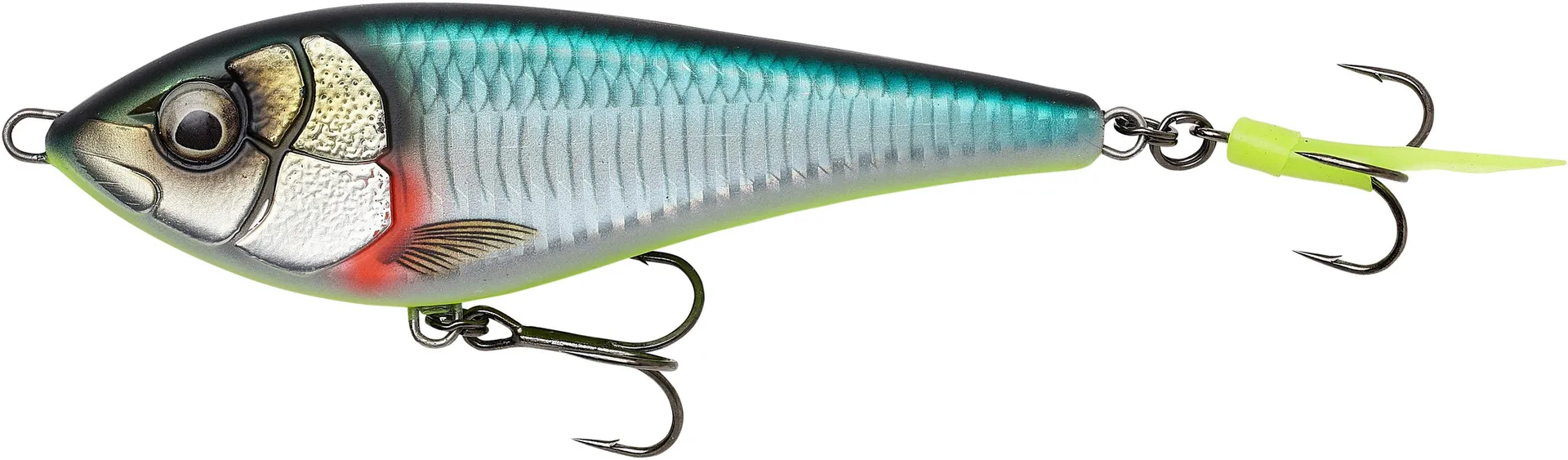 Savage Gear Deviator Swim Jerkbaits 14cm 70g 0.5–1m Slow Sinking Green Silver