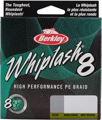 Berkley Whiplash 8 Geflochtene Schnur 270m 0.28mm 47.1kg Moss Green