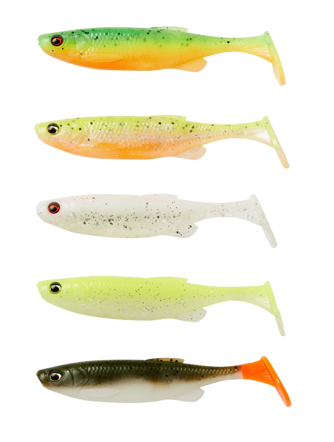 Soft Baits Savage Gear Fat Minnow T-Tail 10.5cm 11g 5pcs - Darkwater Mix