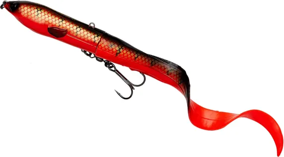 Savage Gear 3D Hard Eel 2+1 17cm 50g Red N Black