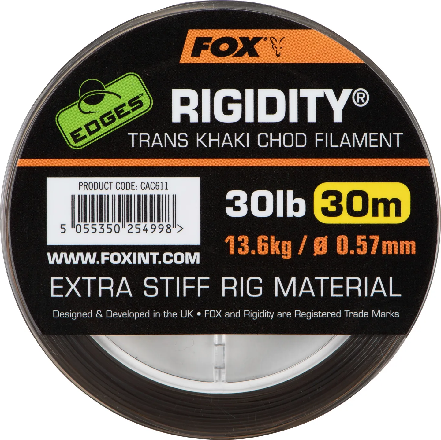Fox EDGES Rigidity 0.53mm 11.3kg 30m Chod Filament