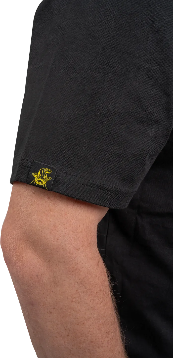 Black Cat Logo Black T-Shirt 2X Large