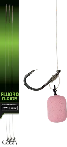 Fox Carp Ready Rigs Fluoro D-Rig 3pcs 4 8.62kg 30cm