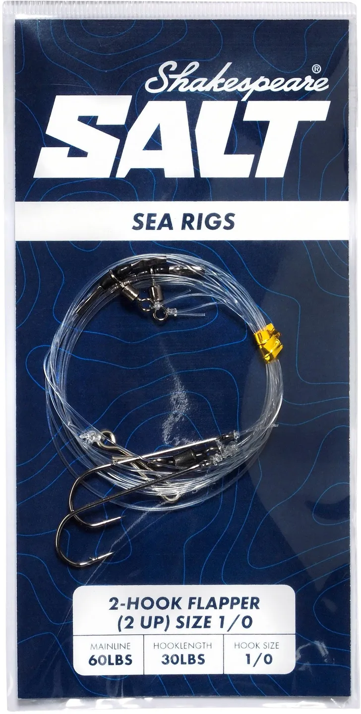 Shakespeare SALT Rig 1/0 Flapper 2 Up
