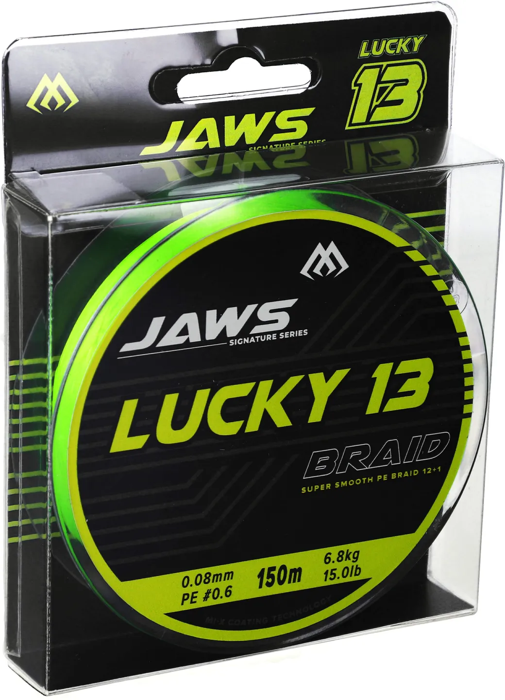 Mikado Jaws Lucky 13 - 0.16mm, 13kg, 150m, Fluo green