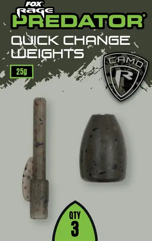 Fox Rage Camo Quick Change Weights 10g 4pcs