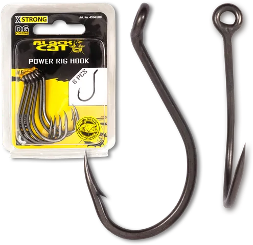 Black Cat Power Rig Hook Hooks #6/0 6pcs DG