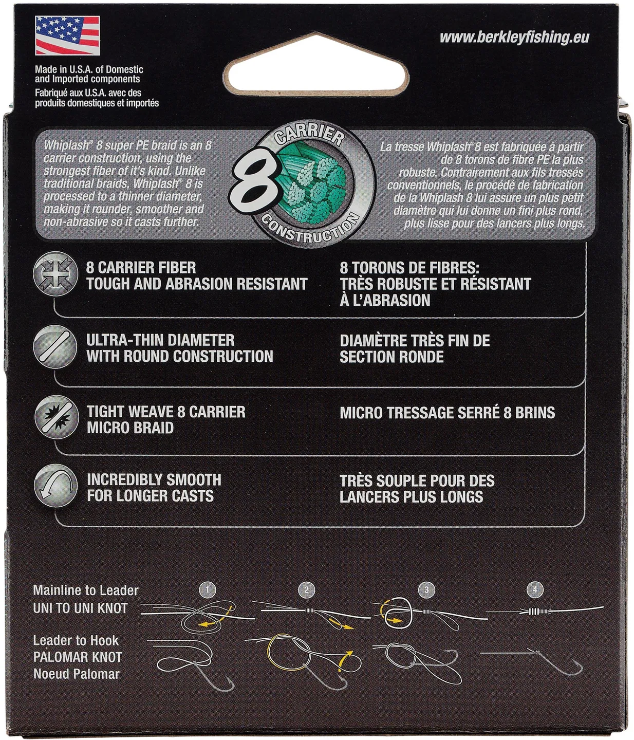 Berkley Whiplash 8 Geflochtene Schnur 150m Yellow