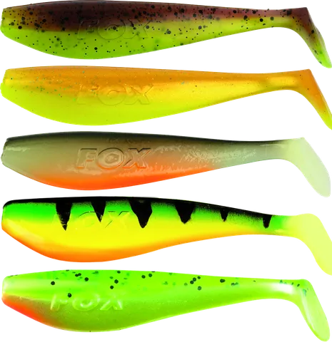 Fox Rage Zander Pro Shad 10cm 10g 5pcs UV Green Pumpkin, UV Sun Dance, UV Hot Olive, UV Fire Tiger, UV Lemon Tiger