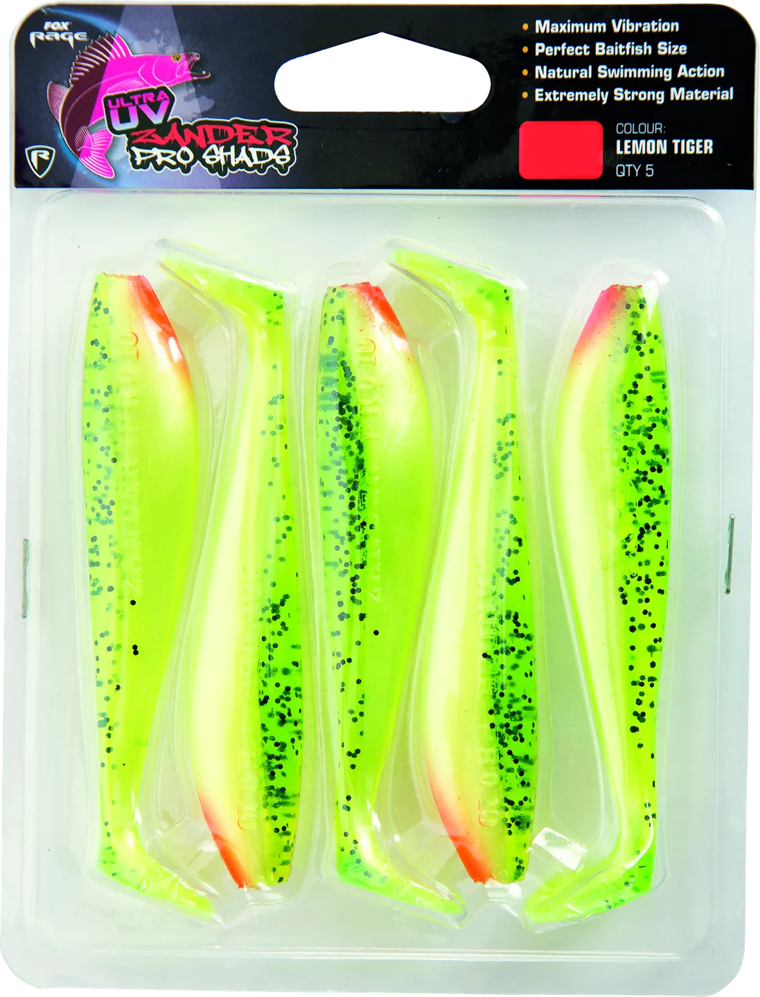 Fox Rage Ultra UV Zander Pro Shad 7.5cm LemonTiger