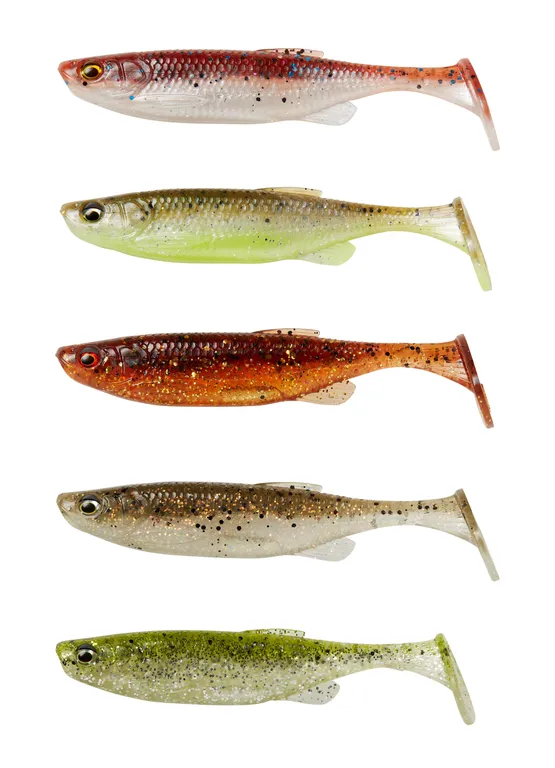 Savage Gear Fat Minnow T-Tail - 7.5cm, 5g, Clear Water Mix, 5pc