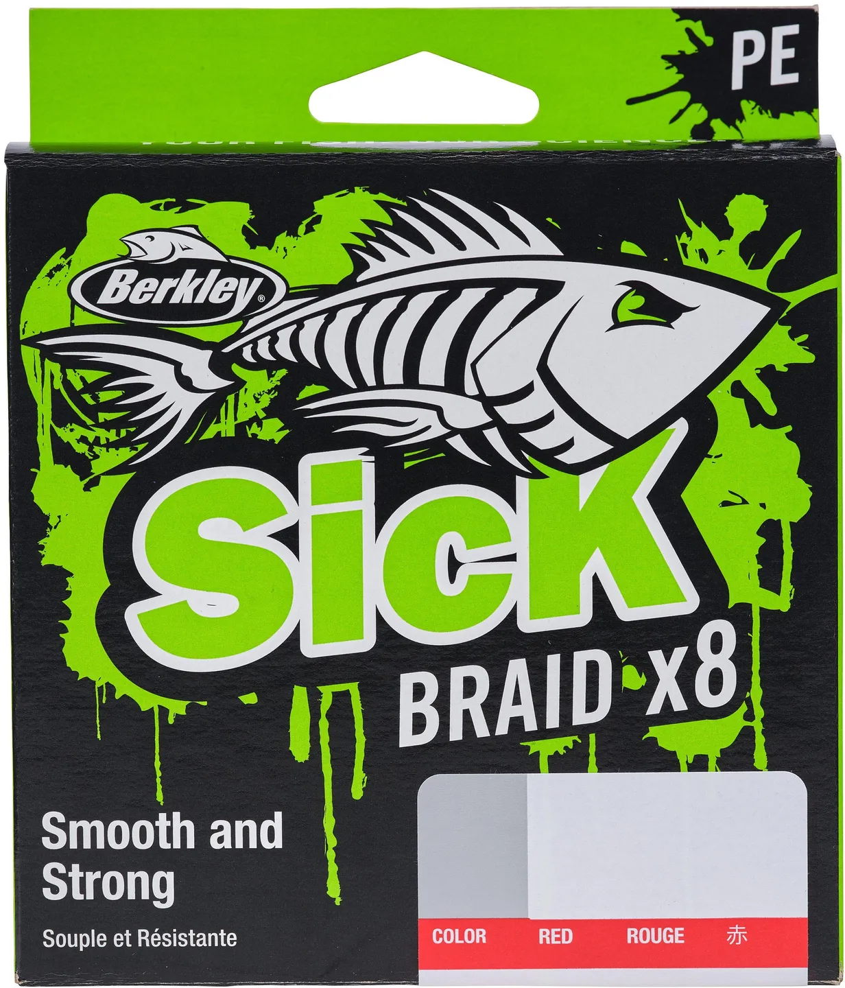 Berkley Sick Braid 150m 23.6kg 0.23mm 8 Red