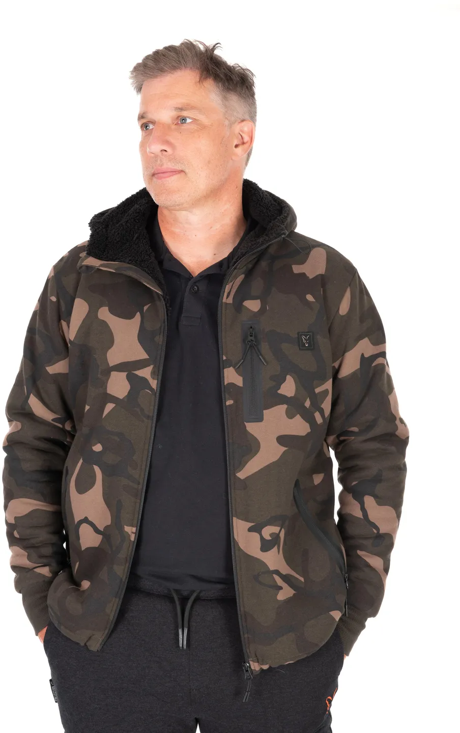 Fox Camo Full Zip Prem Sherpa 310 Hoodie L