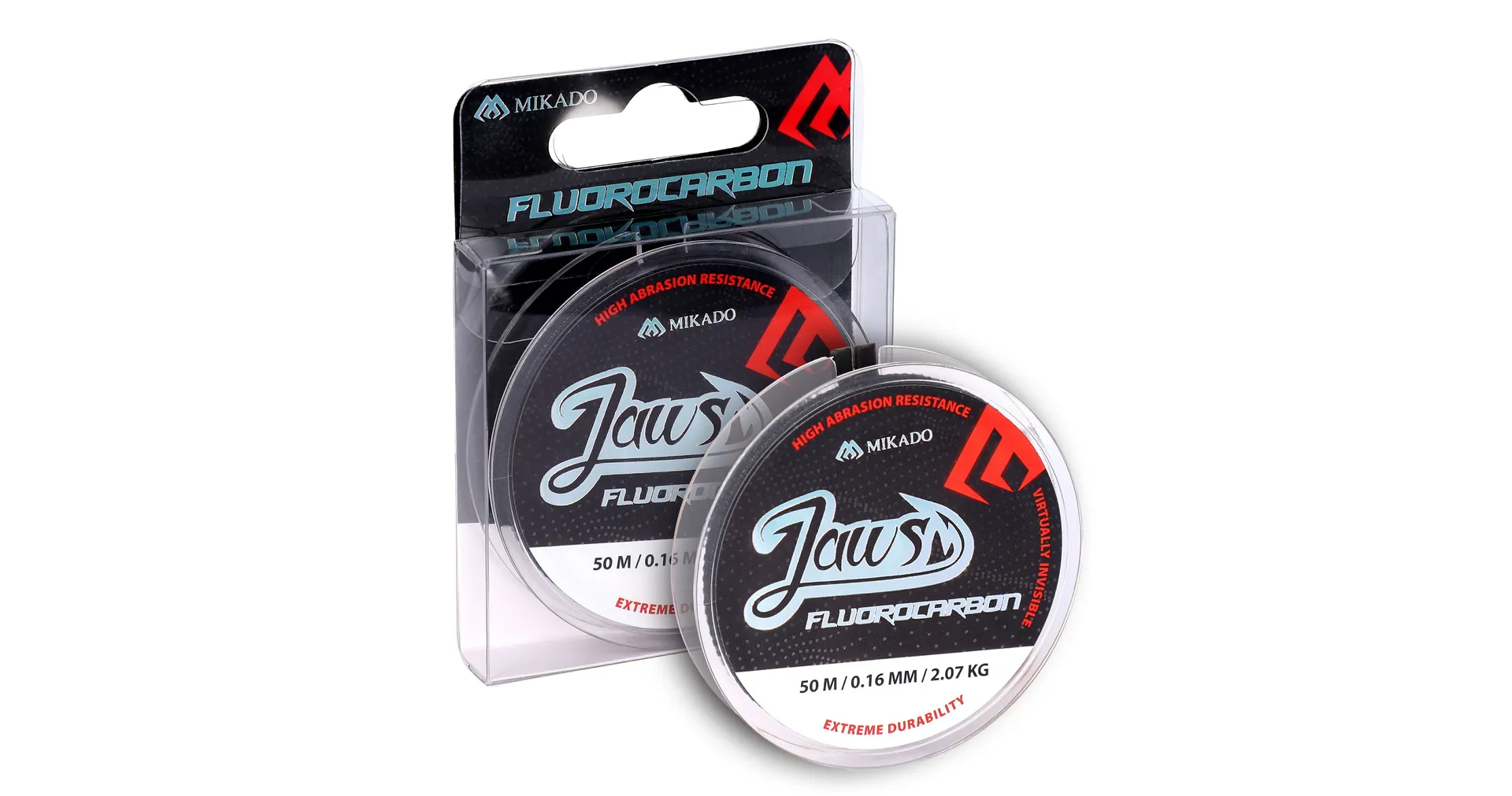 Mikado Fluorocarbon JAWS - 0.30mm, 7.51kg, 50m, Transparent
