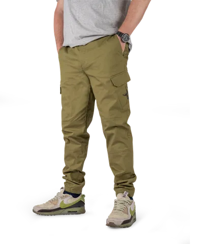 Black Cat Cargo Trousers XL Green