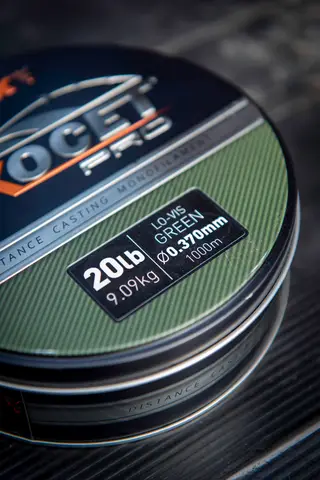 Fox Exocet Pro Monofilament Line 0.331mm 7.27kg 1000m Low Vis Green