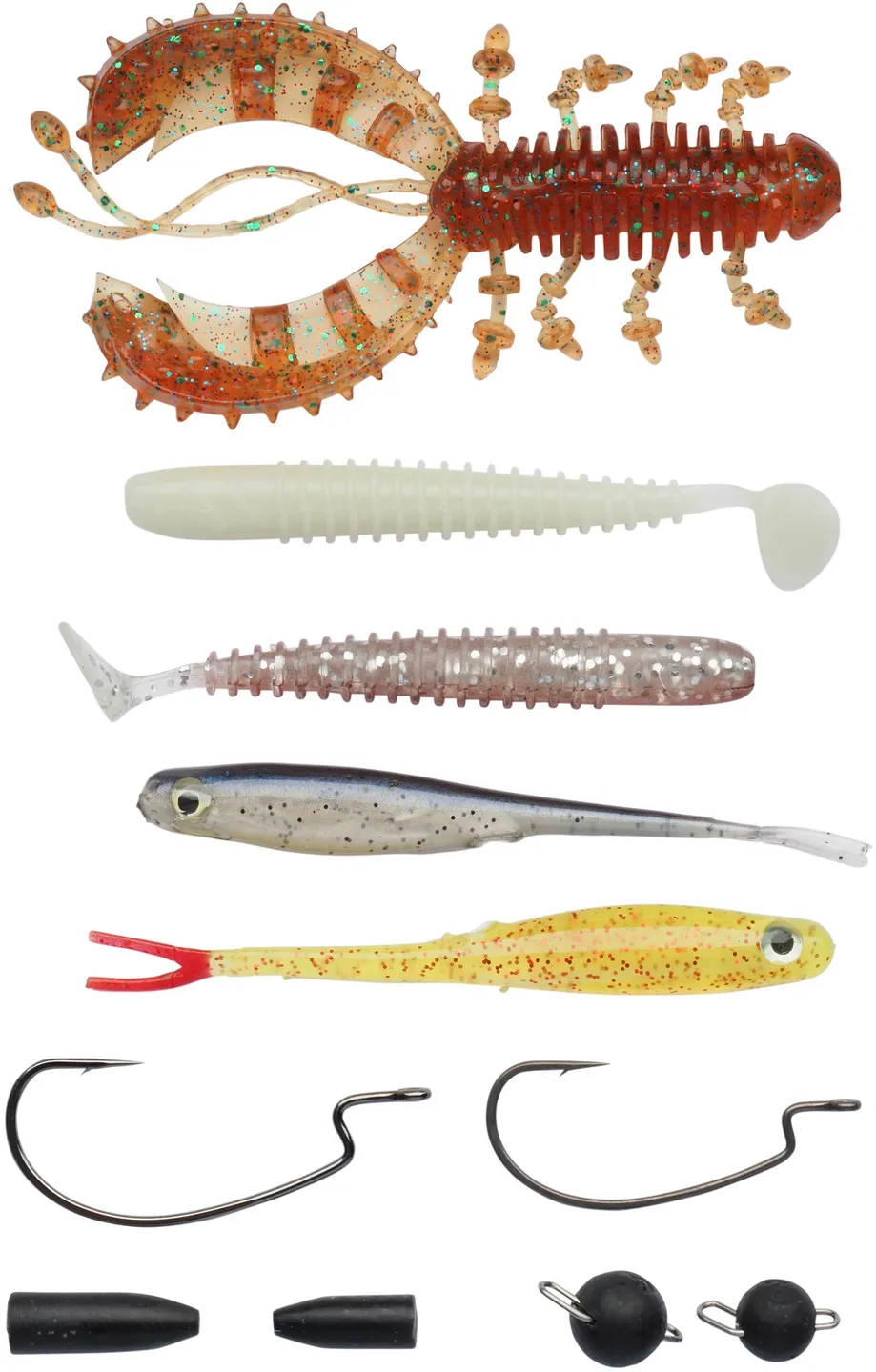 Berkley URBN Finesse Köder-Set 11 Pieces Creature Freshwater