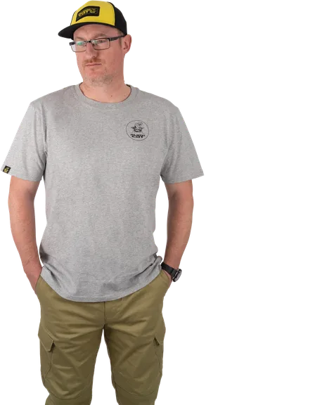 Black Cat Grey Marl T-Shirt XXXL