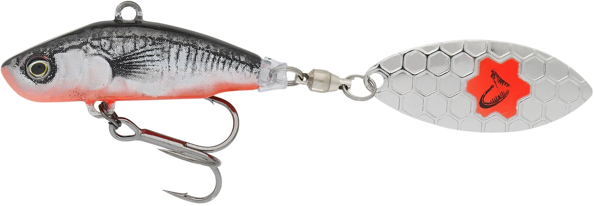 Savage Gear 3D Sticklebait Tailspin 8cm 18g Black/Red
