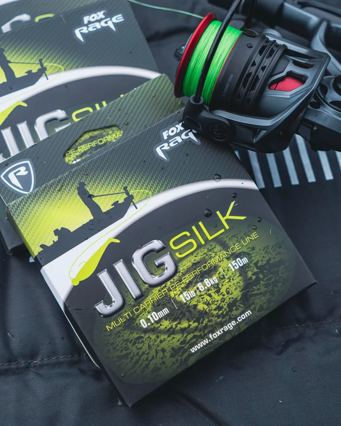 Fox Rage Jig Silk Braided Line 0.1mm 6.8kg 120m Fluro Green