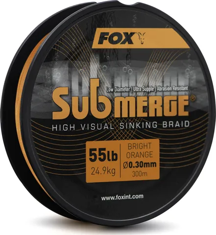 Fox Submerge Orange Sinking Braid 0.30mm 24.9kg 300m