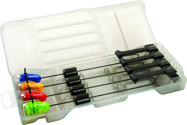 Fox Micro Swinger Bite Indicator 4 Rod Set 42g Blue / Green / Orange / Red