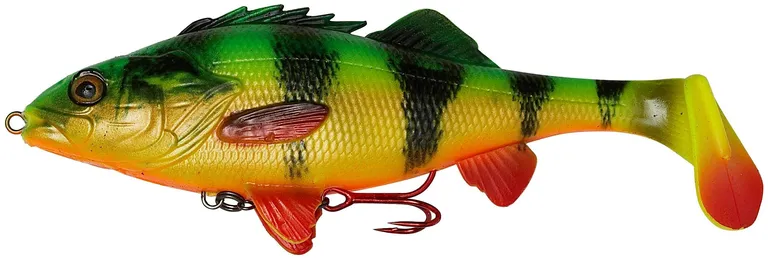 Savage Gear 4D Perch Shad 12.5cm 23g Firetiger