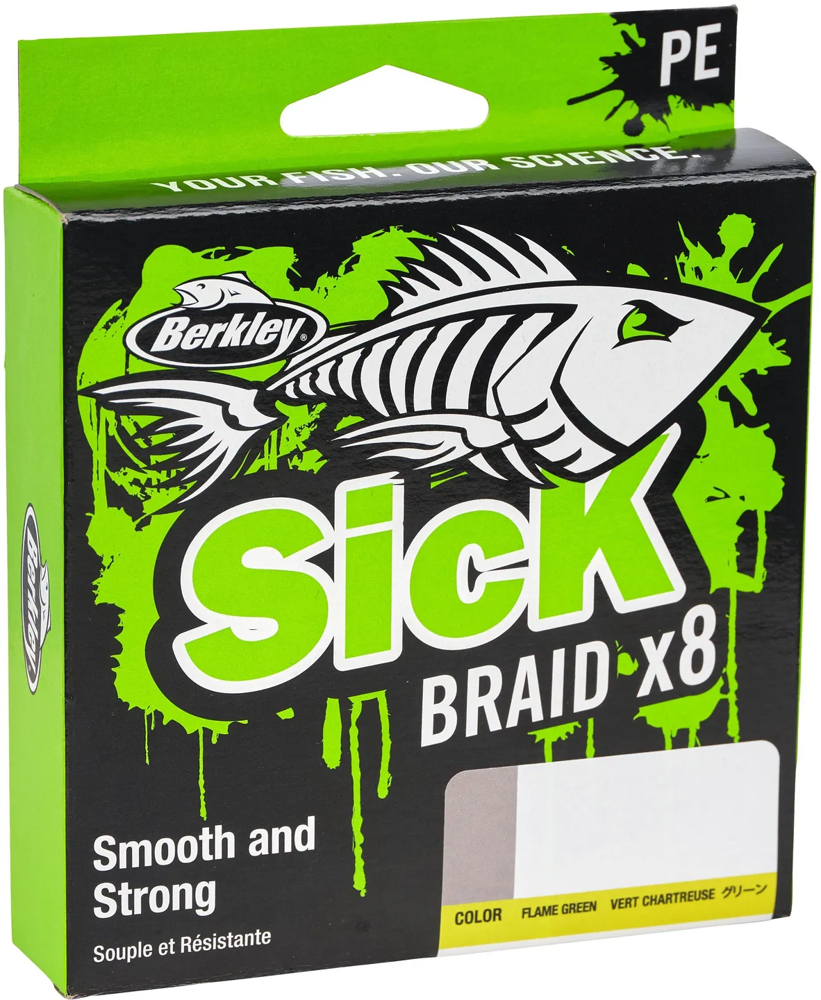 Berkley Sick Braid 150m 23.6kg 0.23mm 8 Flame Green